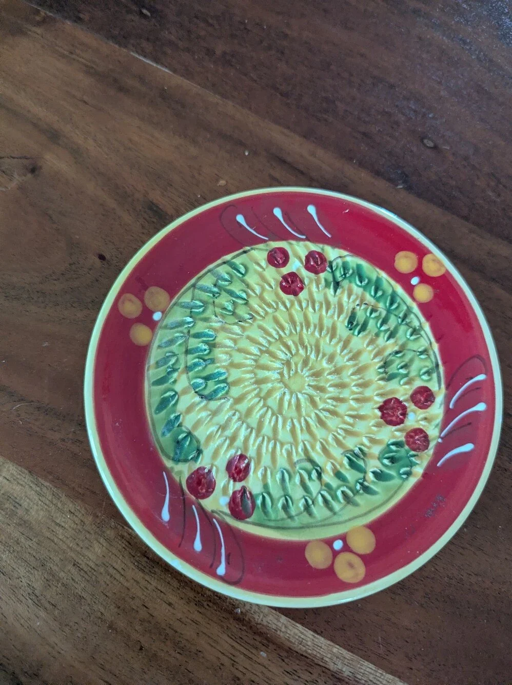 Designed In France Ceramic Rasper Small Garlic Grater Plate Yellow Red